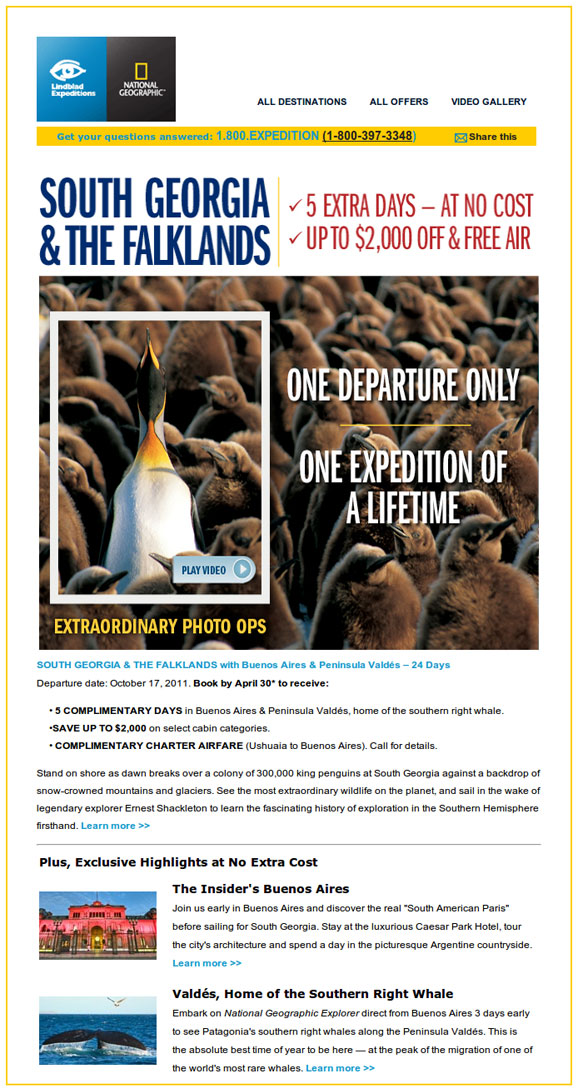 Cruise South Georgia & The Falklands with Lindblad Expeditions